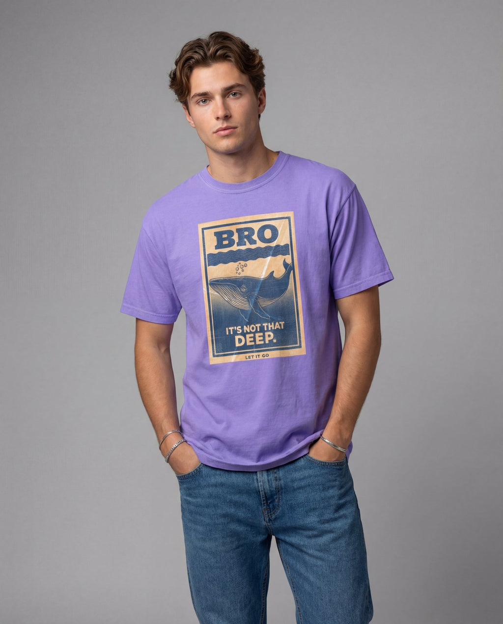 Bro It's Not That Deep Tee - World Wide Whale