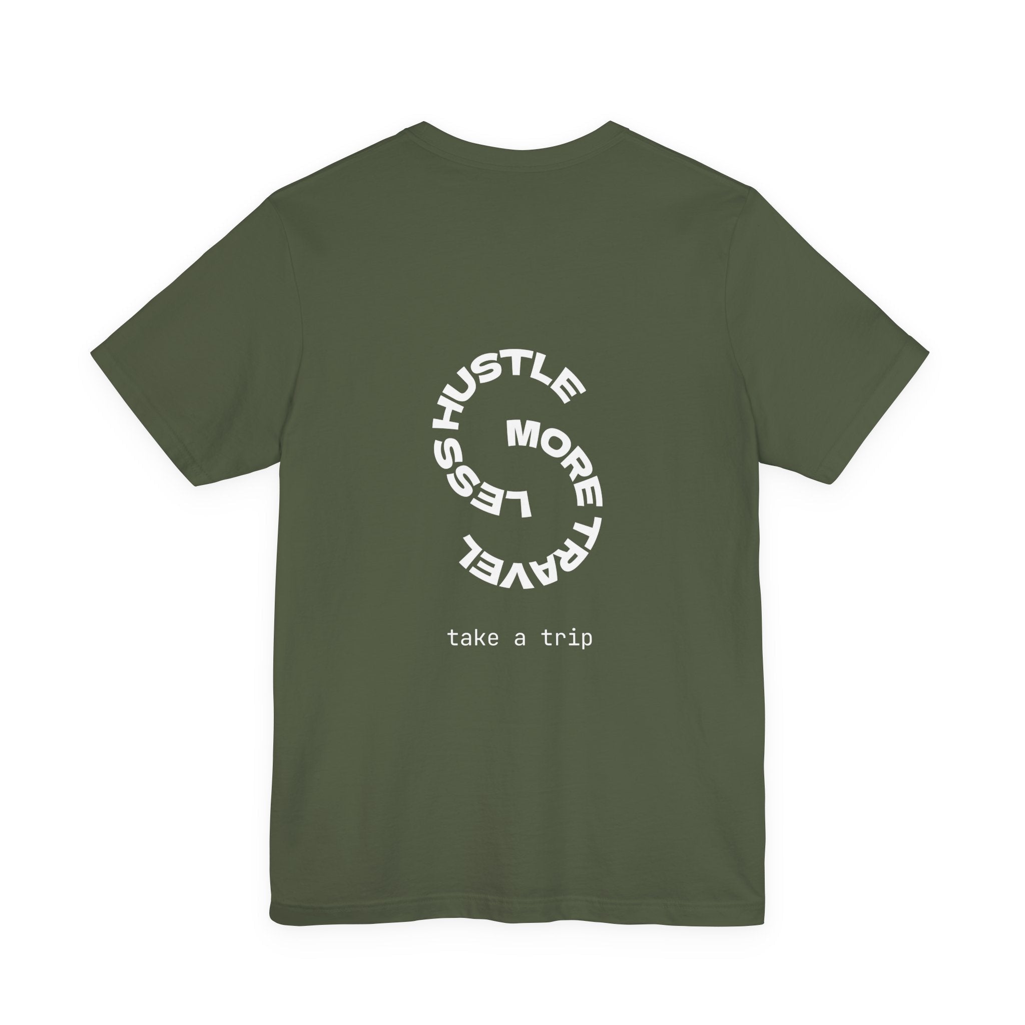 Less Hustle More Travel Minimal Graphic Tee - World Wide Whale