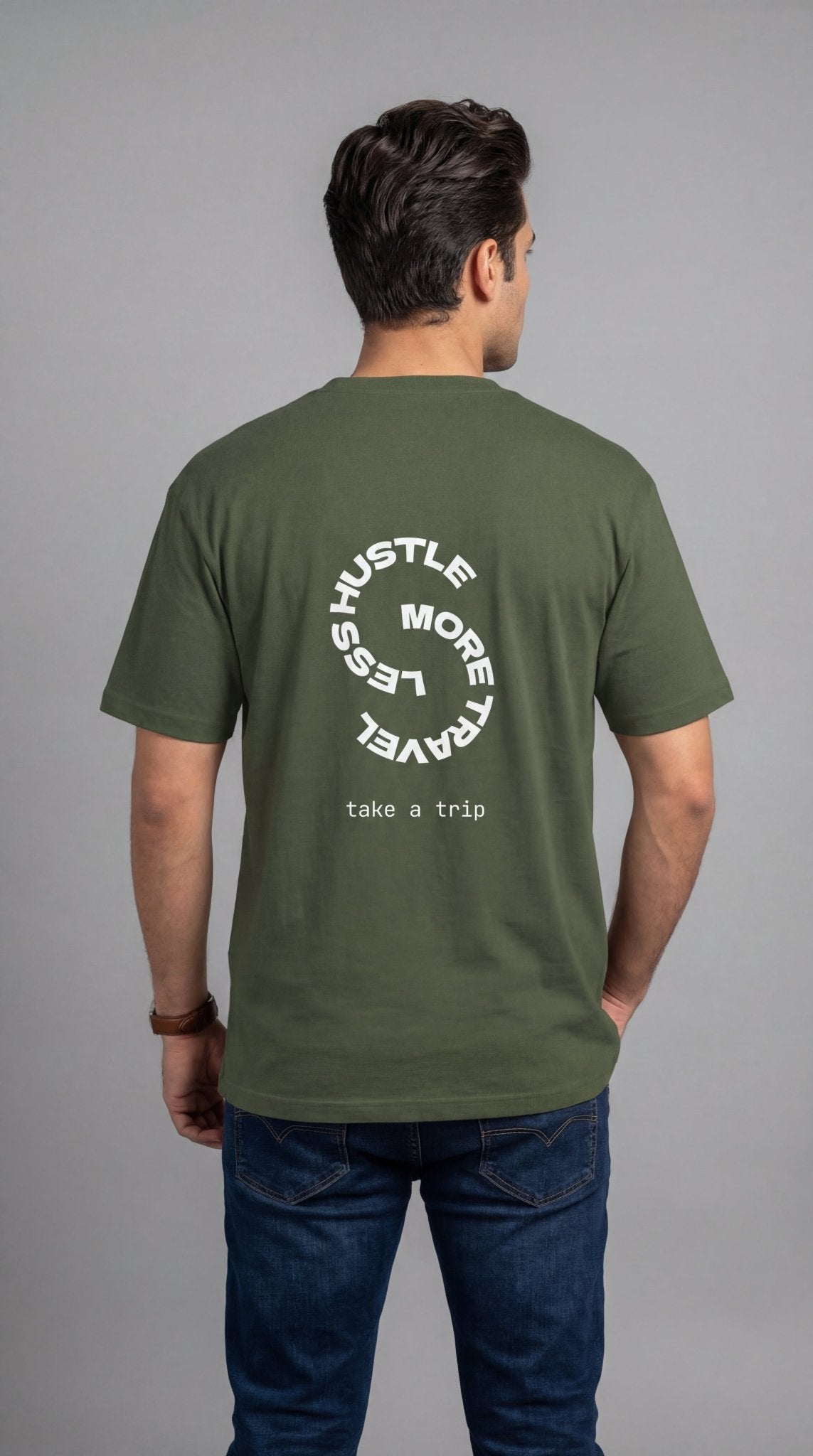 Less Hustle More Travel Minimal Graphic Tee - World Wide Whale